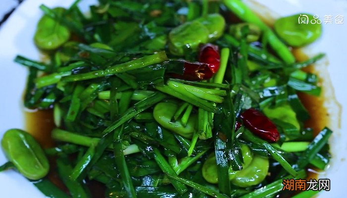 韭菜炒蚕豆怎么做 韭菜炒蚕豆的做法